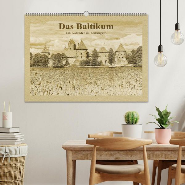 Produktbild: Das Baltikum - Ein Kalender im Zeitungsstil (Wandkalender 2026 DIN A2 quer), CALVENDO Monatskalender