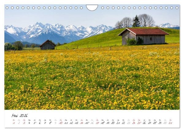 Produktbild: Oberallg&auml;uer Landschaft (Wandkalender 2026 DIN A4 quer), CALVENDO Monatskalender