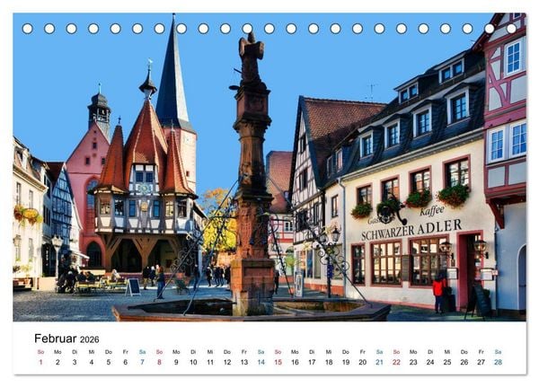 Produktbild: Odenwald - Impressionen (Tischkalender 2026 DIN A5 quer), CALVENDO Monatskalender