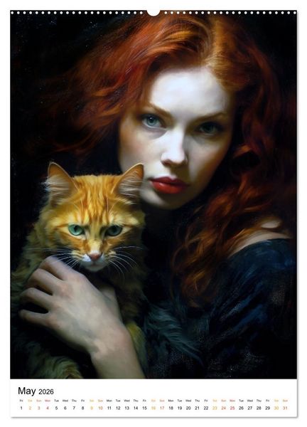 Produktbild: Purrrfect Companions (Wall Calendar 2026 DIN A2 portrait), CALVENDO 12 Month Wall Calendar