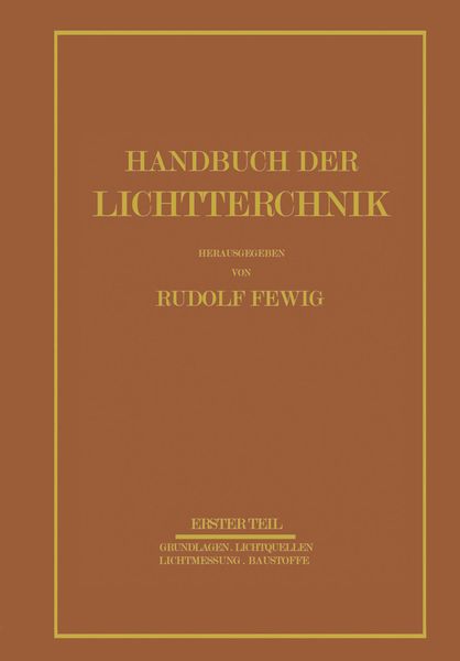 Produktbild: Handbuch der Lichttechnik