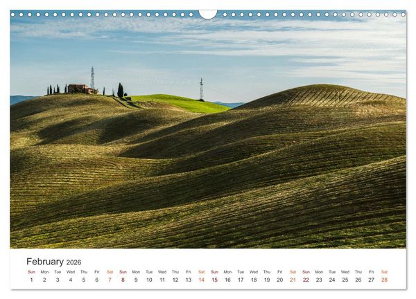 Produktbild: Tuscany A color palette (Wall Calendar 2026 DIN A3 landscape), CALVENDO 12 Month Wall Calendar