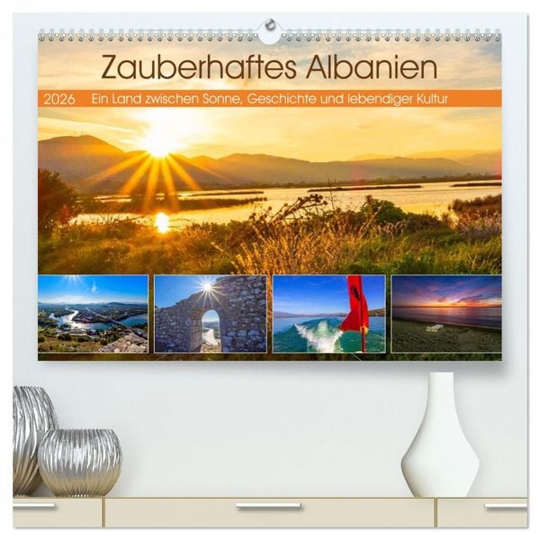 Produktbild: Zauberhaftes Albanien (hochwertiger Premium Wandkalender 2026 DIN A2 quer), Kunstdruck in Hochglanz