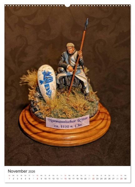 Produktbild: Historische Modellbaufiguren 2026 (hochwertiger Premium Wandkalender 2026 DIN A2 hoch), Kunstdruck in Hochglanz