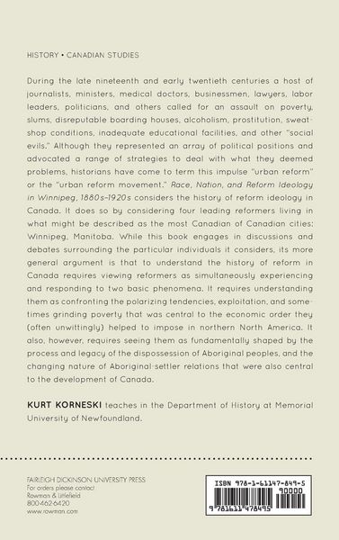 Produktbild: Race, Nation, and Reform Ideology in Winnipeg, 1880s-1920s