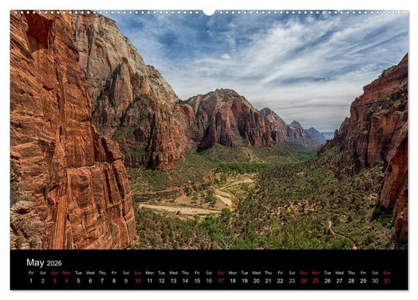 Produktbild: USA Nature Deluxe (High Quality Premium Wall Calendar 2026 DIN A2 landscape),CALVENDO 12 Month Wall Calendar