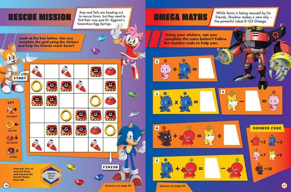 Produktbild: Sonic the Hedgehog Sticker Quest: Sonic vs Shadow