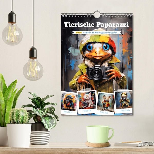 Produktbild: Tierische Paparazzi (Wandkalender 2026 DIN A4 hoch), CALVENDO Monatskalender