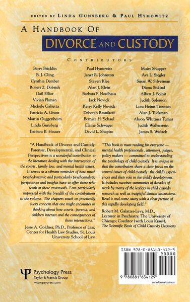 Produktbild: A Handbook of Divorce and Custody