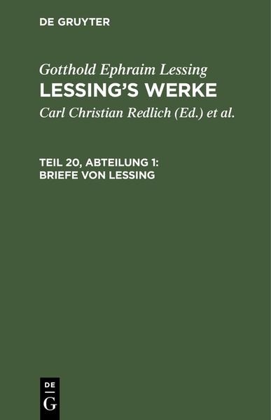 Produktbild: Briefe von Lessing