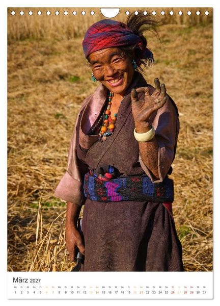 Produktbild: Menschen in Nepal (Wandkalender 2027 DIN A4 hoch), CALVENDO Monatskalender