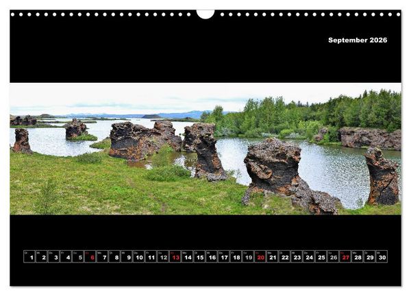 Produktbild: Island 2026 Landschaftspanoramen (Wandkalender 2026 DIN A3 quer), CALVENDO Monatskalender