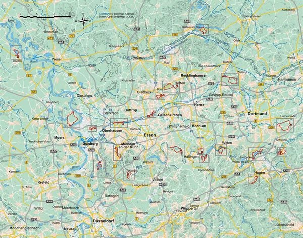 Produktbild: 20 Wanderungen Ruhrgebiet