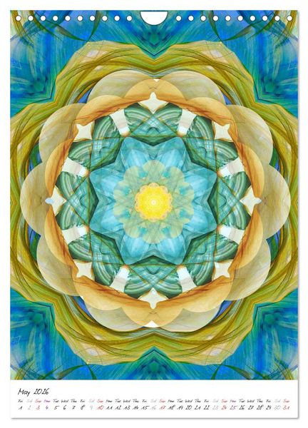 Produktbild: MANDALA COMPOSITIONS (Wall Calendar 2026 DIN A4 portrait), CALVENDO 12 Month Wall Calendar
