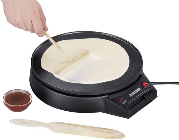 Produktbild: Severin CM 2198 Cr&eacute;pes Maker mit manueller Temperatureinstellung Schwarz