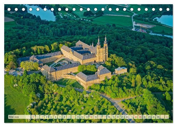 Produktbild: Oberfranken aus der Vogelperspektive (Tischkalender 2026 DIN A5 quer), CALVENDO Monatskalender