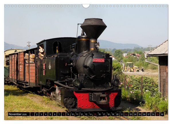 Produktbild: Entlang der Wassertalbahn - Auf schmaler Spur im Norden Rum&auml;niens (Wandkalender 2026 DIN A3 quer), CALVENDO Monatskalender