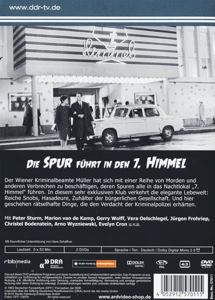 Produktbild: Die Spur f&uuml;hrt in den 7. Himmel - DDR TV-Archiv [2 DVDs]