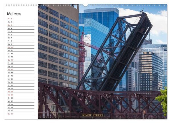 Produktbild: CHICAGO Stadtzentrum (Wandkalender 2026 DIN A2 quer), CALVENDO Monatskalender