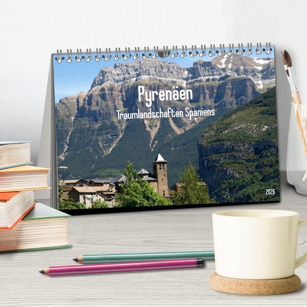 Produktbild: Traumlandschaften Spaniens - Pyren&auml;en 2026 (Tischkalender 2026 DIN A5 quer), CALVENDO Monatskalender