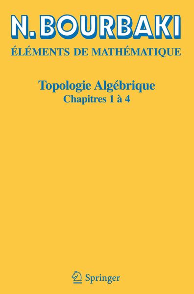 Produktbild: Topologie alg&eacute;brique