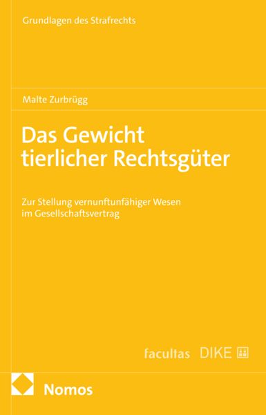Produktbild: Das Gewicht tierlicher Rechtsg&uuml;ter