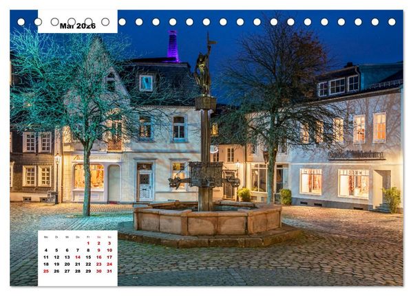 Produktbild: L&uuml;denscheid - Die Altstadt 2026 (Tischkalender 2026 DIN A5 quer), CALVENDO Monatskalender