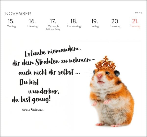 Produktbild: Postkartenkalender 2027: Eine kleine Umarmung f&uuml;r jeden Tag