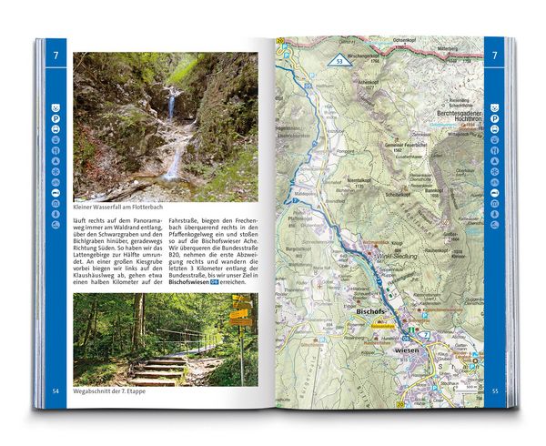 Produktbild: KOMPASS Wanderf&uuml;hrer SalzAlpenSteig, Chiemsee, K&ouml;nigssee, Hallst&auml;tter See, 40 Touren