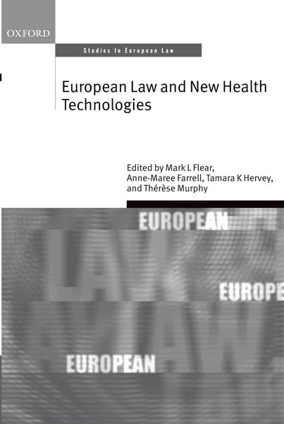 Produktbild: European Law and New Health Technologies