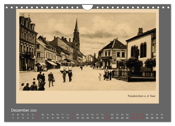Produktbild: Saarland - vunn domols (frieher), Landkreis Neunkirchen (Wandkalender 2026 DIN A4 quer), CALVENDO Monatskalender