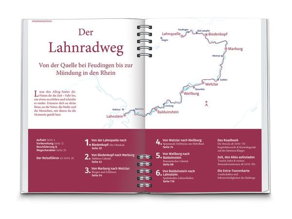 KOMPASS Radreiseführer Lahnradweg