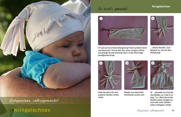 Produktbild: Babym&uuml;tzen selbstgemacht! 10 niedliche Modelle in je 10 Minuten, ganz einfach ohne N&auml;hen