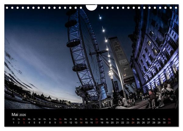 Produktbild: London - street view (CH-Version) (Wandkalender 2026 DIN A4 quer), CALVENDO Monatskalender