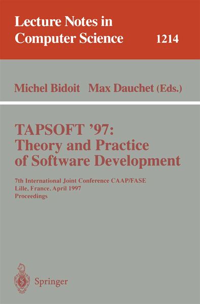 Produktbild: TAPSOFT'97: Theory and Practice of Software Development