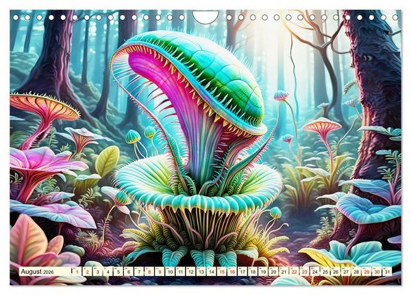Produktbild: Pflanzenkosmos - Pflanzen wie aus einer anderen Welt (Wandkalender 2026 DIN A4 quer), CALVENDO Monatskalender