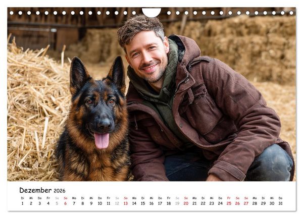 Produktbild: Hans der Bauer und seine Tiere auf dem Bauernhof (Wandkalender 2026 DIN A4 quer), CALVENDO Monatskalender