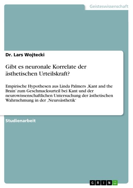 Produktbild: Gibt es neuronale Korrelate der &auml;sthetischen Urteilskraft?