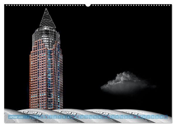 Produktbild: MAINHATTEN architektur kunst (hochwertiger Premium Wandkalender 2026 DIN A2 quer), Kunstdruck in Hochglanz
