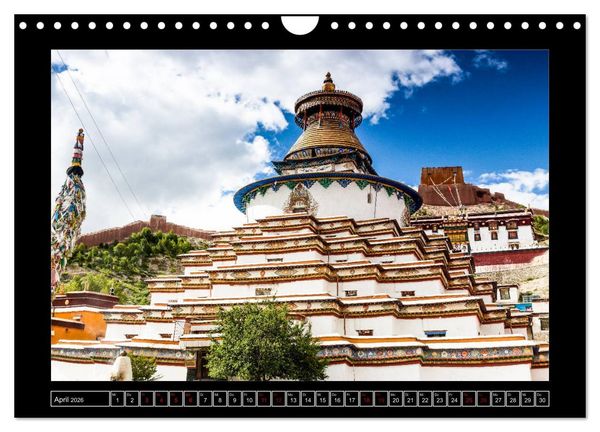 Produktbild: Eine Rundreise durch Tibet (Wandkalender 2026 DIN A4 quer), CALVENDO Monatskalender