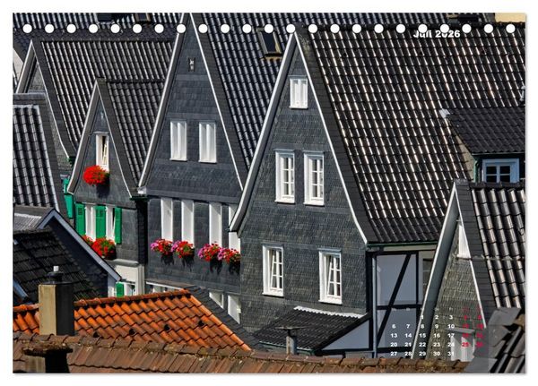 Produktbild: Bilderbogen Bergisches Land (Tischkalender 2026 DIN A5 quer), CALVENDO Monatskalender