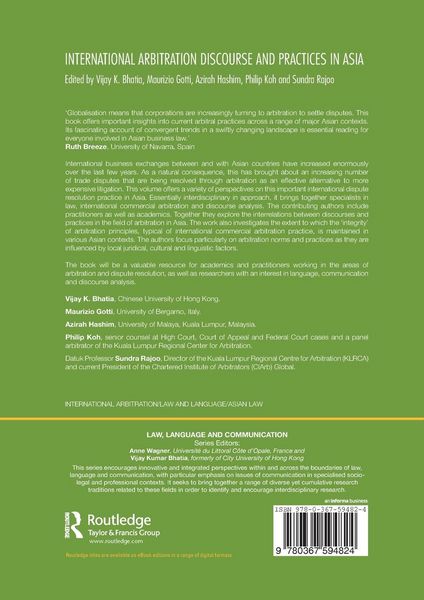 Produktbild: International Arbitration Discourse and Practices in Asia