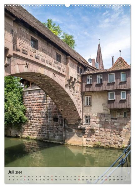 Produktbild: N&Uuml;RNBERG Charmante Altstadt (hochwertiger Premium Wandkalender 2026 DIN A2 hoch), Kunstdruck in Hochglanz
