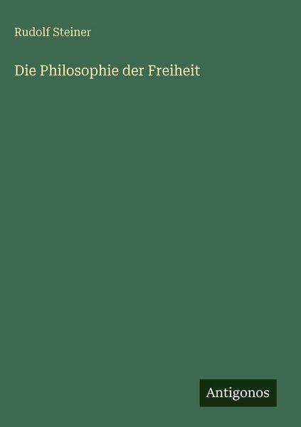 Produktbild: Die Philosophie der Freiheit