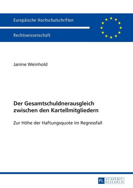 Produktbild: Der Gesamtschuldnerausgleich zwischen den Kartellmitgliedern