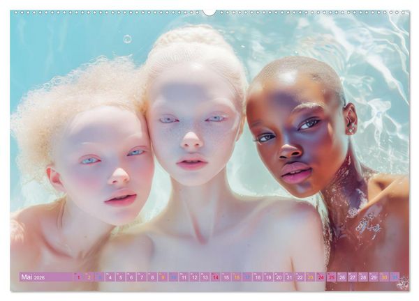 Produktbild: Albino Frauen - Kunstvolle Werke (Wandkalender 2026 DIN A2 quer), CALVENDO Monatskalender