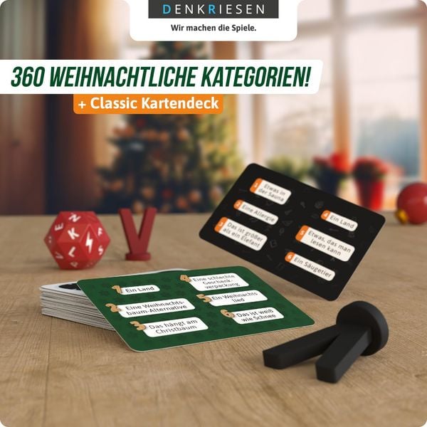 Produktbild: DENKRIESEN DEN20981 - STADT LAND VOLLPFOSTEN, Das Brettspiel Christmas Edition, inkl. Classic Erweiterung