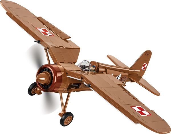 COBI Historical Collection 5742 - PZL P.11c Flugzeug WWII, 320 Klemmbausteine