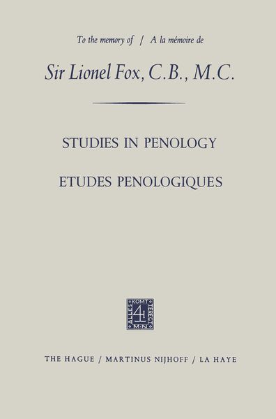 Produktbild: Etudes Penologiques Studies in Penology dedicated to the memory of Sir Lionel Fo