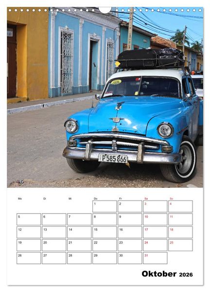 Produktbild: KARIBIK Oldtimer auf Kuba (Wandkalender 2026 DIN A3 hoch), CALVENDO Monatskalender